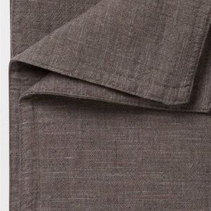 Threshold - King Space Dyed Cotten Linen Duvet Cover in Dark Gray